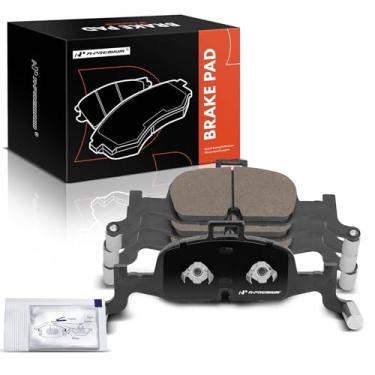 Imagem de A-Premium Conjunto de pastilhas de freio a disco de cerâmica frontal compatível com Audi A4 2017-2019, A4 allroad 2020-2023, A4 Quattro 2016-2021, Q5 2018-2019, A5 Quattro 2018-2019, A5 Sportback 2018