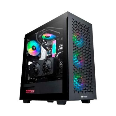 Imagem de Gabinete Thermaltake V350 TG Mid Tower Com 4 Fans ARGB 1S3-00M1WN-03 Preto