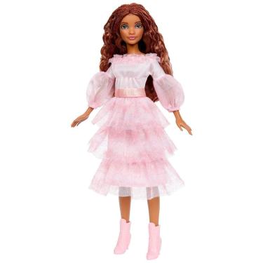 Imagem de Boneca Ariel Celebration com Cabelo Ruivo e Vestido Rosa, Inspirada no Filme A Pequena Sereia da Disney, Mattel