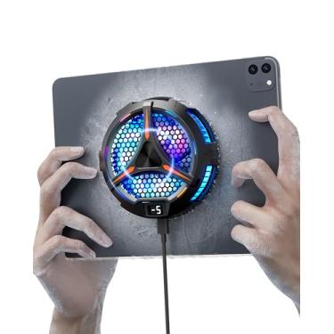 Imagem de ACEDAYS Cooler para iPad, tablet magnético para iPad/Surface Pro/Samsung Tab, compatível com Steam Deck, radiador universal com visor de temperatura para jogos móveis, transmissão ao vivo Tiktok