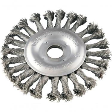 Imagem de Escova Circular Torcida 6x1-2 Furo 7-8 Aço Carbono Polido