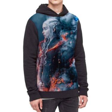 Imagem de Moletom Com Capuz Game Of Thrones Daenerys Ref:33 - smoke, Preto, GG
