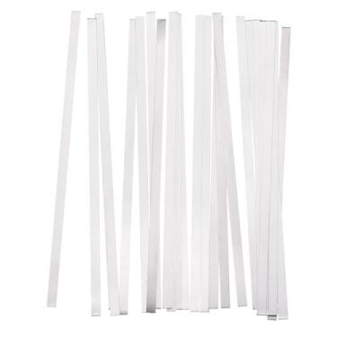 Imagem de Tira de níquel puro 0,1 mm x 3 mm x 100 mm Aba de solda de bateria Aba de solda de níquel para pacote de bateria e soldagem a ponto, 100 peças