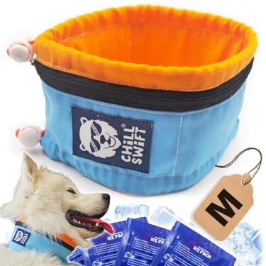 Imagem de Coleira refrescante para cães | Bandana refrescante para cães | Inclui 16 pacotes de gel de gelo PCM e bolsa de transporte isolada (média)