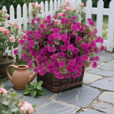 Imagem de 1 pacote de flores artificiais para bebês, eucalipto, fruta - Gypsophila sintética para plantas de jardim resistentes ao ar livre, flores falsas, decoração de mesa de cozinha (7 garfos de eucalipto