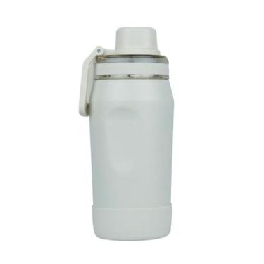 Imagem de Garrafa Térmica Inox 350ml Alça Articulada Tampa com Bico e Base Silic