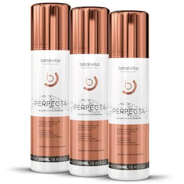 Imagem de Kit 03 Escova Progressiva Perfecta Orgânica Borabella 250Ml