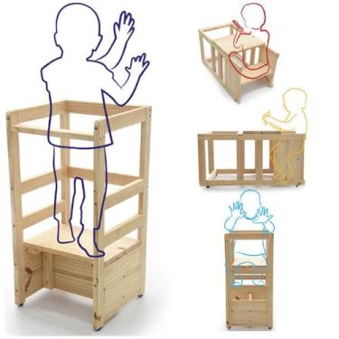 Imagem de Torre De Aprendizagem Montessoriana Com Regulagem De Altura - Tribosho