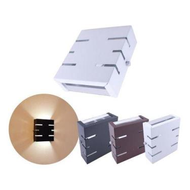 Imagem de Arandela Externa Slim 2 Focos 6 Frisos Parede Muro Ar1116 - IDEALLUME,