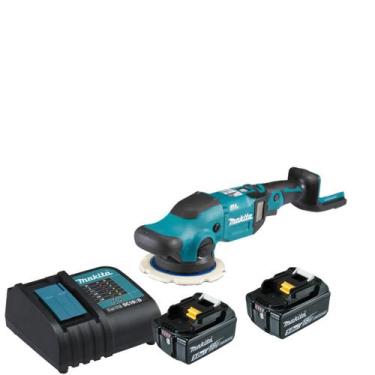 Imagem de Politriz Roto Orbital 2 Baterias 18v 5ah Makita Dpo600z Bivolt 