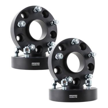 Imagem de VibeUp Adaptadores de roda 5 x 5,5, espaçadores de roda centralizados de cubo de 5 pinos de 3,8 cm com passo de rosca M14x1,5, furo do cubo de 77,8 mm, 4 adaptadores para 1500, 1500 Classic