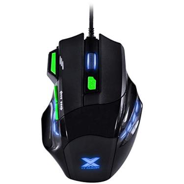 Imagem de MOUSE GAMER VX GAMING BLACK WIDOW 2400 DPI AJUSTÁVEL E 06 BOTÕES PRETO COM VERDE USB - GM106 - VINIK - 28430