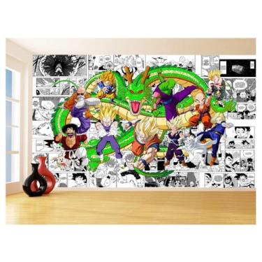 Imagem de Papel De Parede Dragon Ball Goku Vegeta Anime 3,5M Dbz208 - Você Decor