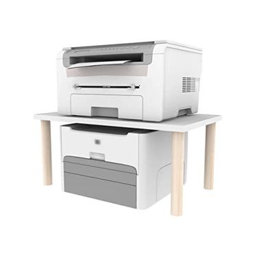 Imagem de Suporte de impressora para mesa de madeira rack de impressora desktop tipo agulha pequeno rack de copiadora computador de escritório suporte tudo em um suporte de impressora mesa carrinho de