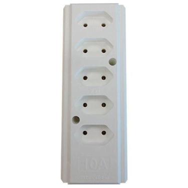 Imagem de Tomada Barra 20A Quintupla Branca Interneed