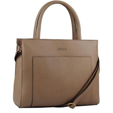 Imagem de Bolsa Grande Linea Bella 6016, Marrom claro, Único, Feminino
