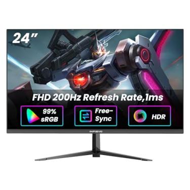 Imagem de INFIEVO Monitor de Jogos 23.8 Polegadas Full HD 1080P 200Hz IPS 1ms, Freesync, Monitor de PC Ultrafino, Compatível com VESA, Inclinação Ajustável, Tecnologia Eye Care, HDMI/Dp
