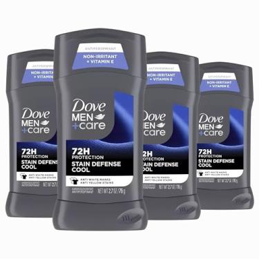 Imagem de Dove Desodorante masculino + Care, 4 unidades, antimanchas, antimanchas, antimanchas brancas e antimanchas amarelas com proteção contra suor e odor 76,5 g