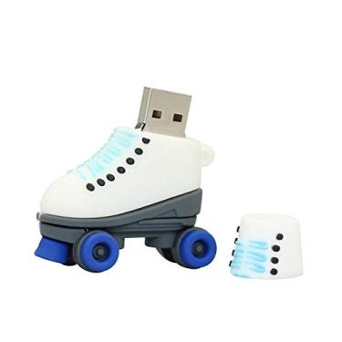 Imagem de Patins de 4 GB Modelo USB 3.0 Flash Drive Flash Drive 3.0 Pen Drive USB Jump Drive Memory Stick Zip Drive USB U Disk USB 3.0 Stick USB Disco USB Flash Memory - Azul