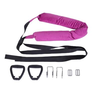 Imagem de SPYMINNPOO Maca de Tração Suspensa para Trás, Alça Elástica de Cintura Ajustável Com Gancho Duplo para Equipamentos de Ginástica Em Casa, Material de Poliéster de Alta Resistência para Flexibilidade da Perna Espinhal e