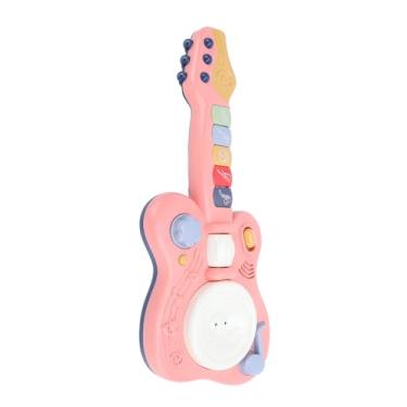 Imagem de Cryfokt Guitarra de Brinquedo Musical Infantil, Instrumento Educacional Elétrico Colorido de Aprendizagem Precoce para Crianças Pequenas, Leve e Portátil, para Desenvolvimento Cognitivo, Material