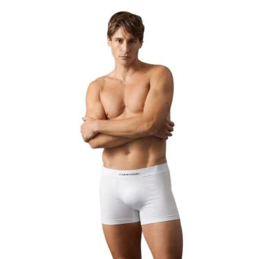 Imagem de Cueca Trunk Seamless Modern Logo Calvin Klein Branca Del0029