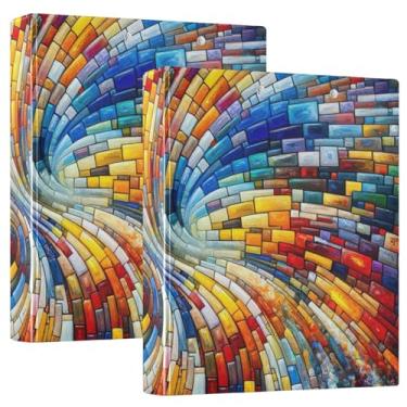 Imagem de Pasta de prancheta antiarranhões Seaboat, fichário de receitas espaçoso de 1,5 com bolso transparente, ideal para escritório, escola, casa, pacote com 2