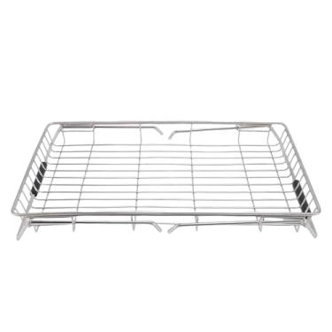 Imagem de Escorredor de pratos expansível em aço inoxidável, economiza espaço, para bancada de cozinha, 36cm a 55cm