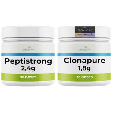 Imagem de Kit Massa Muscular - Peptistrong 2,4g + Clonapure 1,8g - 30 Doses