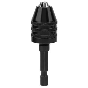Imagem de Mandril de broca sem chave, adaptador de haste hexagonal, conversor de troca rápida de 1/4 mm, capacidade de fixação para mini furadeira elétrica, moedor