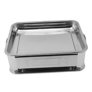 Imagem de Mingzhe Fogão a Carvão para Peixes, Grelha de Aço Inoxidável para Uso Doméstico Comercial de Peixes 2,2-4,4 Lb (Cor Natural Fechada)