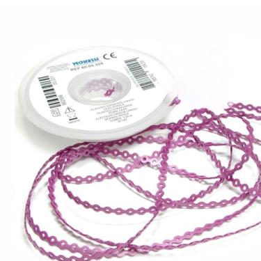 Imagem de Elástico Borrachinha de Aparelho Ortodôntico Corrente Longo 1.5 metros