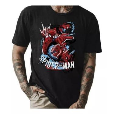 Imagem de Camiseta Homem Aranha Marvel Camisa Geek Nerd Filme Algodão, 10