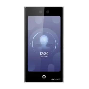 Imagem de Terminal de Controle de Acesso Facial DS-K1T673DWX com Biometria Facial, Leitor de Impressão Digital e Cartão, Tela Touch, Alta Precisão e Segurança Avançada