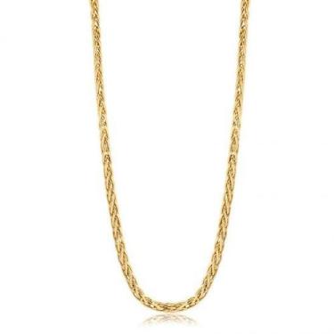 Imagem de Corrente de ouro 18k Palmeira (Espiga) 50 cm - Elegancy Joias, 50cm Pe