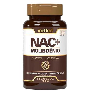 Imagem de NAC+ Molibdênio 60 Cápsulas 500mg Melfort-Unissex