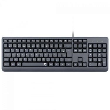 Imagem de Teclado Office Redragon Membrana, Full Size, ABNT2, Preto - Preto - Unissex - Único-Unissex