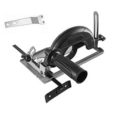 Imagem de Suporte de Posicionamento para Máquina Corte com Adaptador Esmeril Angular Base Ranura Ajuste Ângulo 0-45 Profundidade 0-40mm Adequado 100-125MM Melhora a Eficiência Madeira Alumínio PVC e Telha
