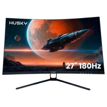 Imagem de Monitor Gamer Husky Storm 27' LED, Curvo, 180Hz, Full HD, 1ms, DisplayPort e HDMI, 99% sRGB -HGMT001-Unissex