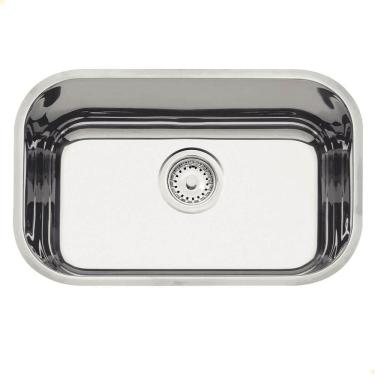 Imagem de Cuba Tramontina Lavínia 47 Bl Prime Em Aço Inox Alto Brilho 47x30 Cm Com Válvula 94022207