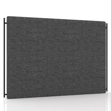 Imagem de Cabeceira Cama Box Casal 140cm Oscar Z37 Linho Cinza Escuro - Mpozenato