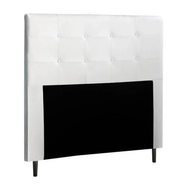 Imagem de Cabeceira Cama Box Casal 140cm Luna Sintético Branco Z51 - Mpozenato