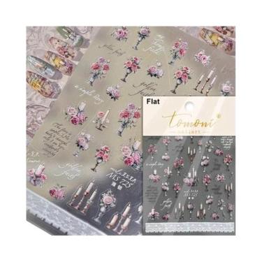 Imagem de Adesivos De Unha 5D Borboleta Vermelha Fênix Andorinha Decalques De Ma