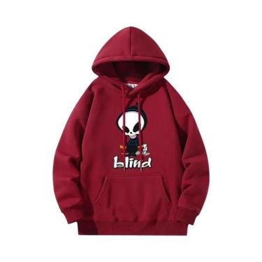 Imagem de Moletom Com Estampa De Caveira, Manga Longa, Casual, Esportivo, Para A