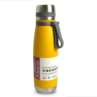 Imagem de Garrafa Termica Moderna 650Ml Aço Inoxidável Cor Amarela - Tavolo