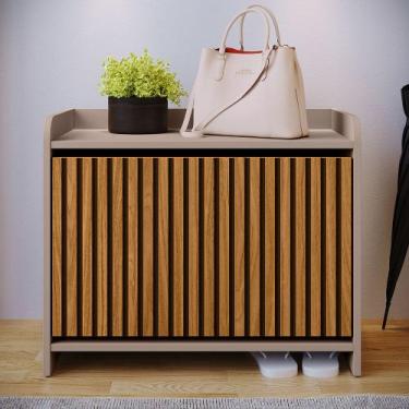 Imagem de Sapateira banquinho arezzo multiuso organizador calçados hall entrada 