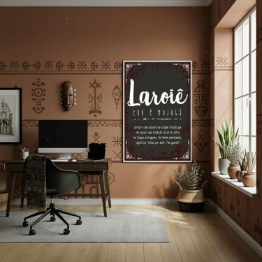 Imagem de Quadro Decorativo Laroiê - Exu é Mojubá - 70x50cm