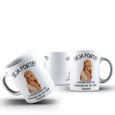 Imagem de Caneca Café Chá Ceramica Meme Seja Forte Cantor Kpop BTS Desenho:Model