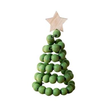 Imagem de 1pc nova decoração de natal criativo nórdico madeira árvore de natal o