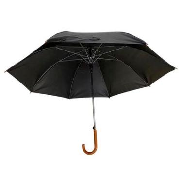 Imagem de Guarda-chuva Compacto Poliéster e Aço Carbono Preto Basic+ Resistente